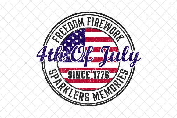 America Patriotic Retro 4th of July Graphics for T-Shirt Designs