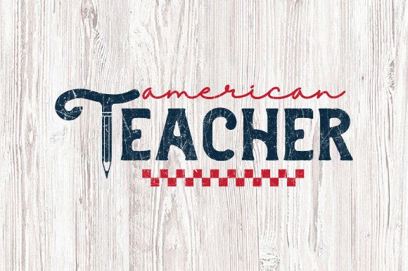 American Coquette 4th of July Teacher Graphics for T-Shirt Designs