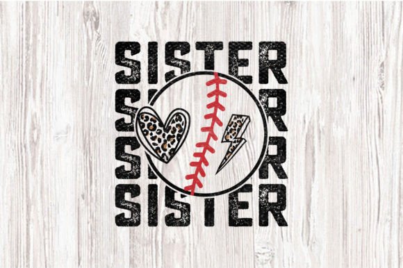 Baseball Sister T-Shirt Design Graphics