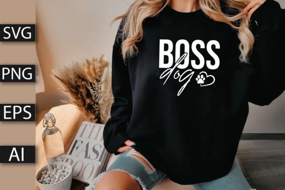 Boss Dog Graphic Design for T-Shirt and Web Use