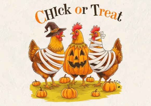 Chick or Treat Graphics for T-Shirt Designs and Blogs