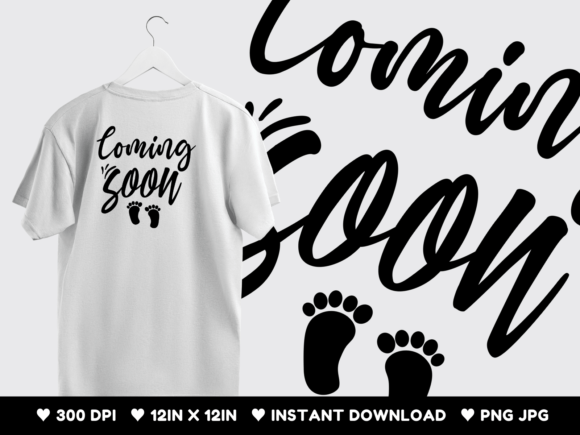 Coming Soon Copy: A Versatile Graphic for T-Shirt Designs