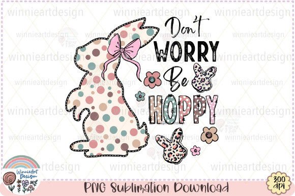 Easter Quote Bunny Retro Sublimation Graphics for T-Shirt Designs