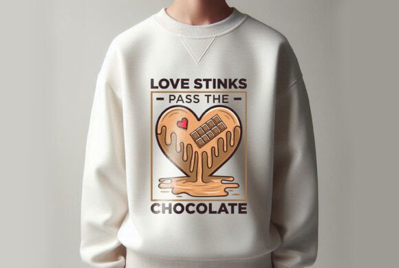 Love Stinks Pass the Chocolate Design 05 Graphics
