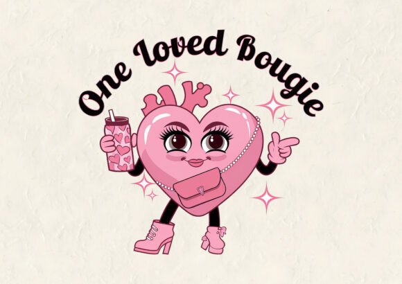 One Loved Bougie Valentine Design Png Graphics Review
