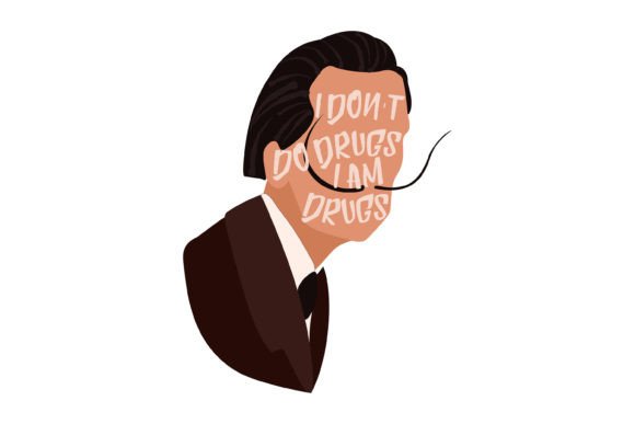 Salvador Dali Quote Clipart for Bold Graphics and Illustrations