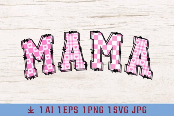 Valentine Mama Heart SVG for T-Shirt Designs